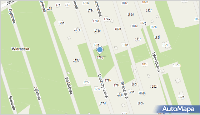 Zambski Kościelne, Zambski Kościelne, 178g, mapa Zambski Kościelne