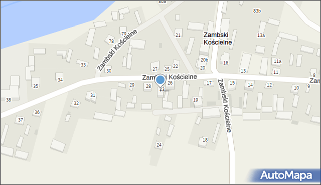 Zambski Kościelne, Zambski Kościelne, 26A, mapa Zambski Kościelne