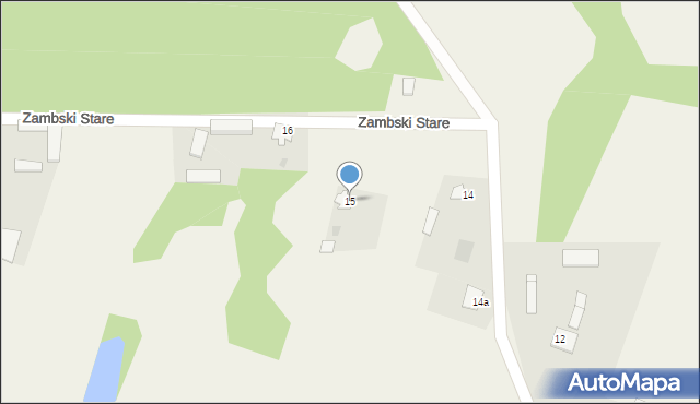 Zambski Stare, Zambski Stare, 15, mapa Zambski Stare