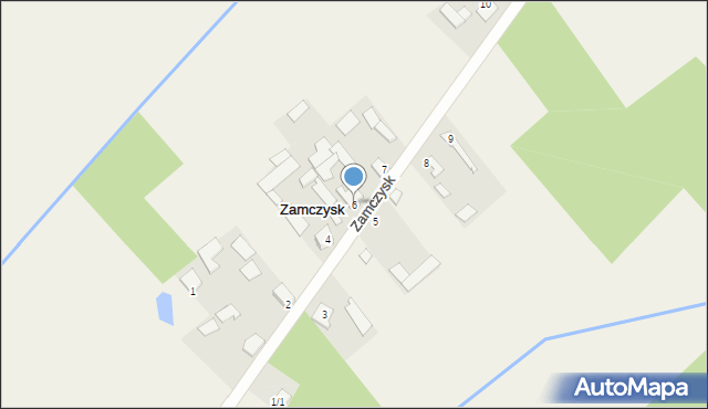 Zamczysk, Zamczysk, 6, mapa Zamczysk
