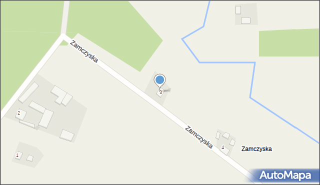 Zamczyska, Zamczyska, 3, mapa Zamczyska