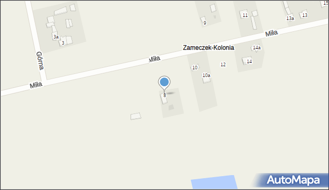 Zameczek, Zameczek, 7, mapa Zameczek