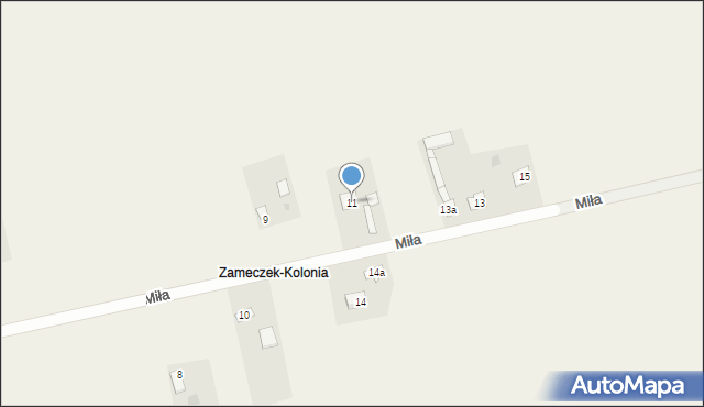 Zameczek, Zameczek, 8, mapa Zameczek