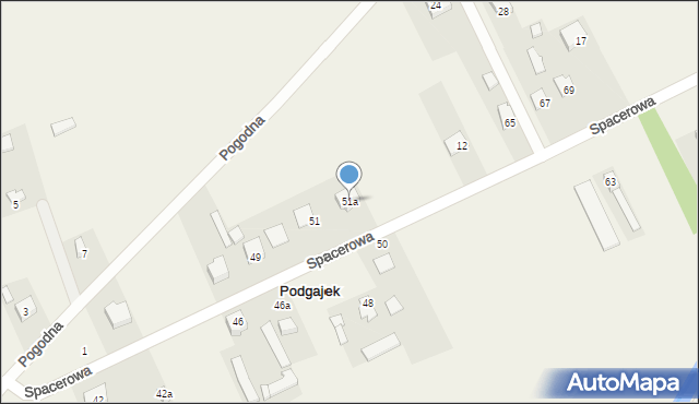 Zameczek-Kolonia, Zameczek-Kolonia, 51a, mapa Zameczek-Kolonia