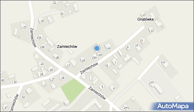 Zamiechów, Zamiechów, 15B, mapa Zamiechów