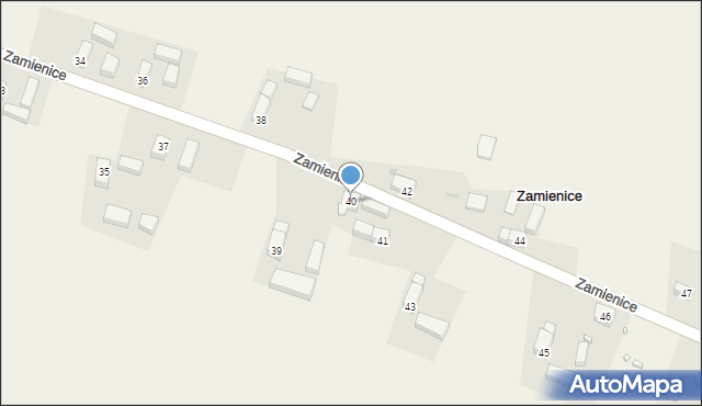 Zamienice, Zamienice, 40, mapa Zamienice