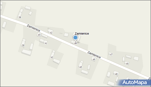 Zamienice, Zamienice, 44, mapa Zamienice