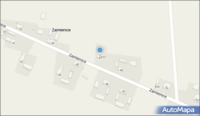 Zamienice, Zamienice, 47, mapa Zamienice