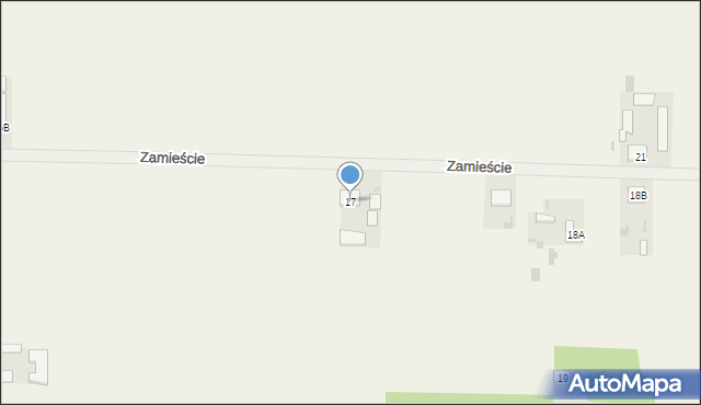 Zamieście, Zamieście, 17, mapa Zamieście