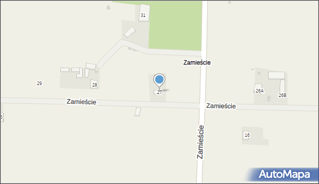 Zamieście, Zamieście, 27, mapa Zamieście