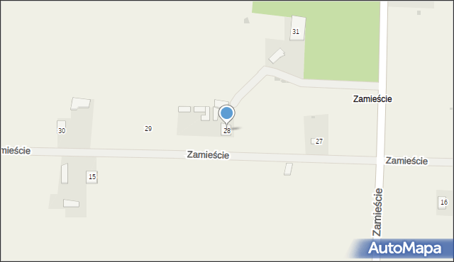 Zamieście, Zamieście, 28, mapa Zamieście