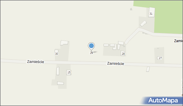 Zamieście, Zamieście, 29, mapa Zamieście