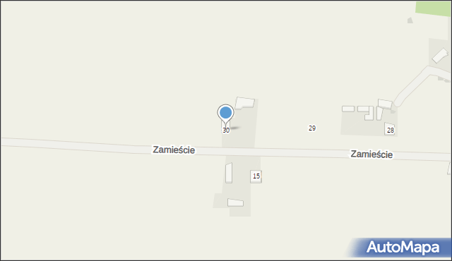 Zamieście, Zamieście, 30, mapa Zamieście