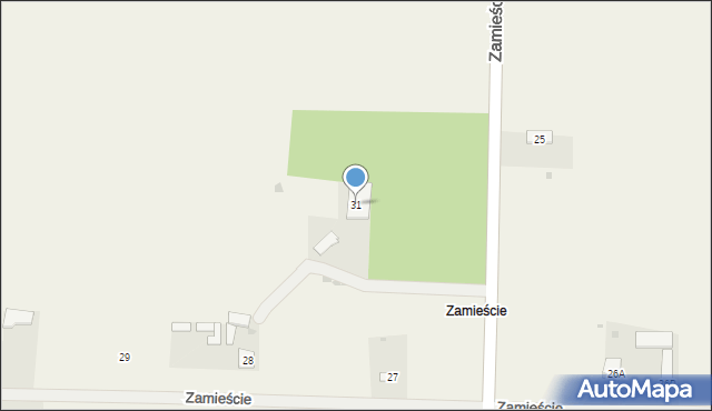 Zamieście, Zamieście, 31, mapa Zamieście