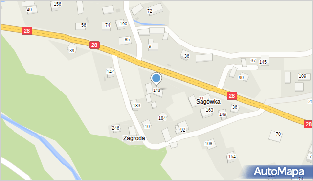 Zamieście, Zamieście, 143, mapa Zamieście