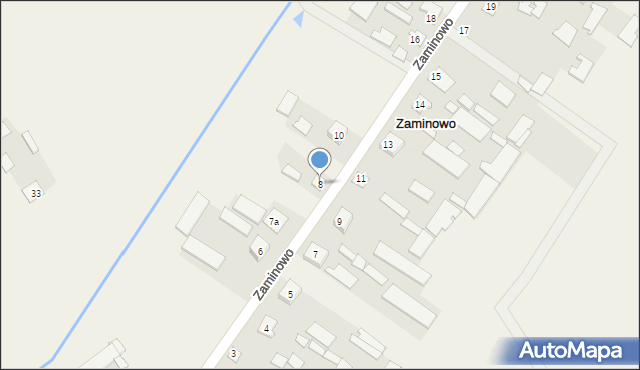 Zaminowo, Zaminowo, 8, mapa Zaminowo