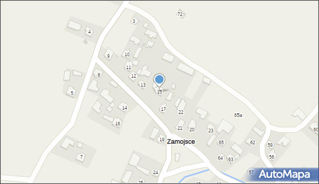 Zamojsce, Zamojsce, 15, mapa Zamojsce