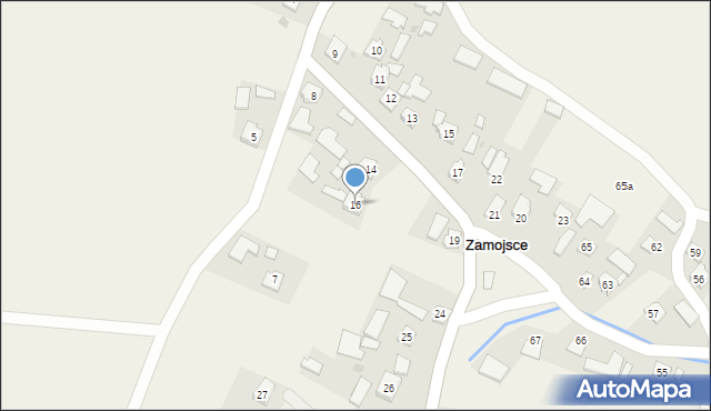 Zamojsce, Zamojsce, 16, mapa Zamojsce