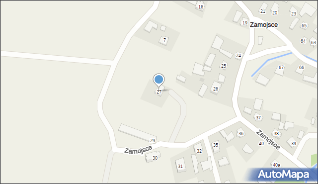 Zamojsce, Zamojsce, 27, mapa Zamojsce