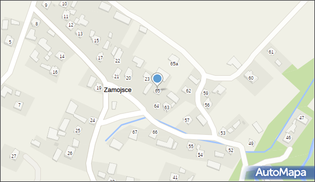 Zamojsce, Zamojsce, 65, mapa Zamojsce