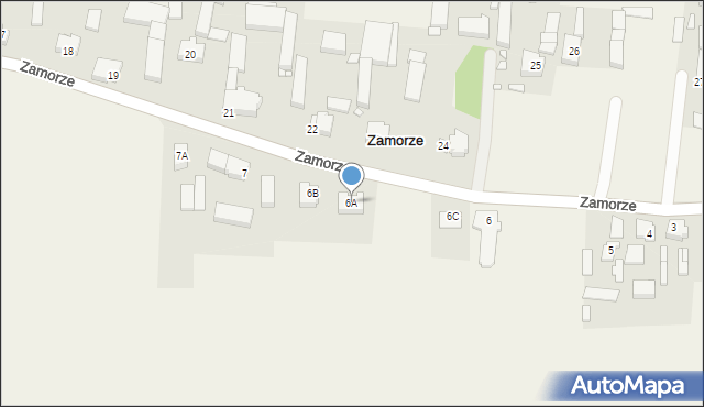 Zamorze, Zamorze, 6A, mapa Zamorze