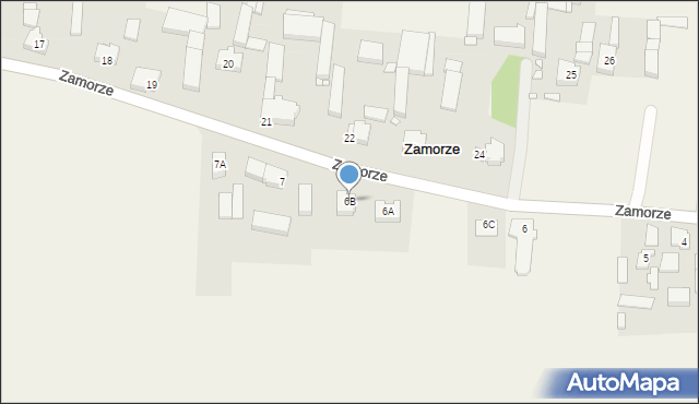 Zamorze, Zamorze, 6B, mapa Zamorze