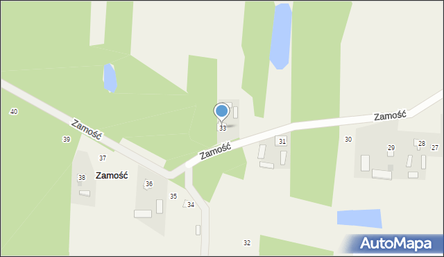 Zamość, Zamość, 33, mapa Zamościa