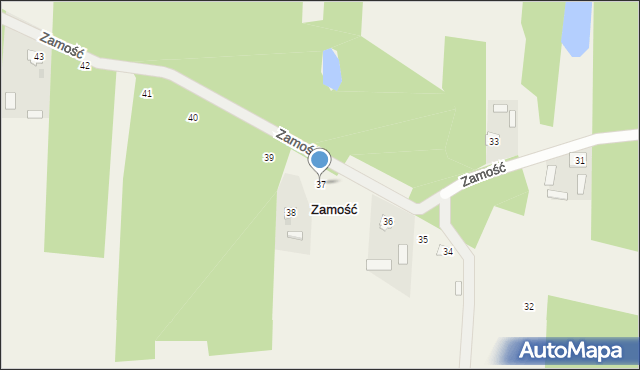 Zamość, Zamość, 37, mapa Zamościa