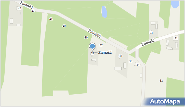 Zamość, Zamość, 38, mapa Zamościa