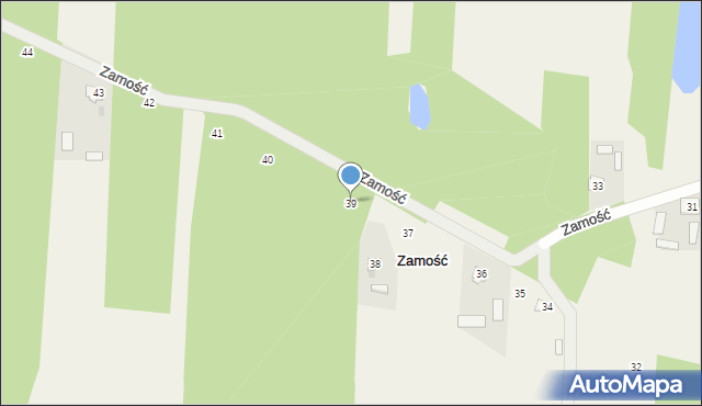 Zamość, Zamość, 39, mapa Zamościa