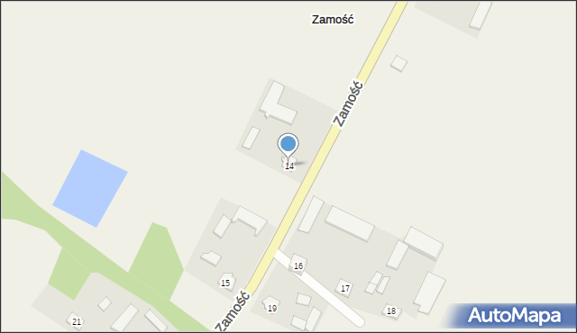 Zamość, Zamość, 14, mapa Zamościa