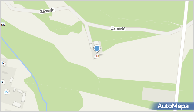 Zamość, Zamość, 13, mapa Zamościa