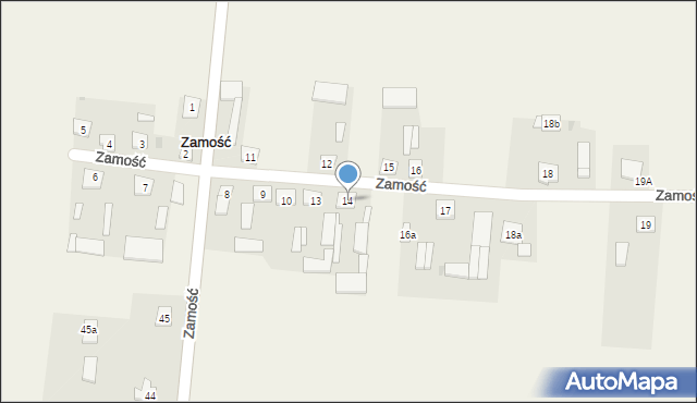 Zamość, Zamość, 14, mapa Zamościa