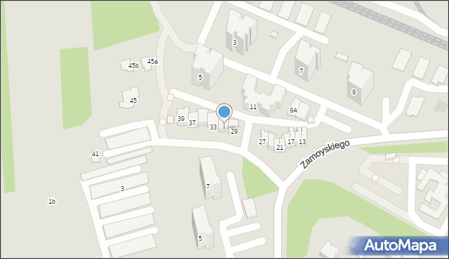 Zamość, Zamoyskiego Jana, hetm., 31, mapa Zamościa