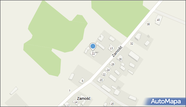 Zamość, Zamość, 11, mapa Zamościa