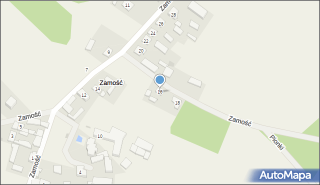 Zamość, Zamość, 16, mapa Zamościa