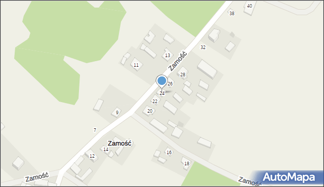 Zamość, Zamość, 24, mapa Zamościa