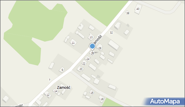 Zamość, Zamość, 26, mapa Zamościa