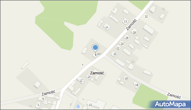 Zamość, Zamość, 9, mapa Zamościa