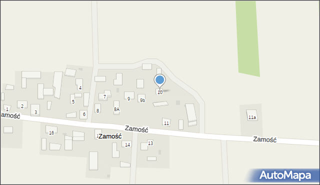 Zamość, Zamość, 10, mapa Zamościa