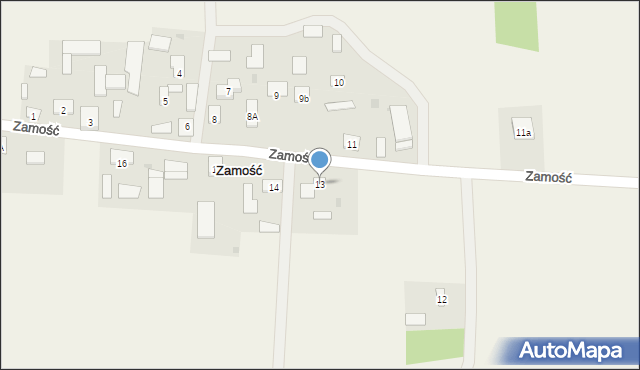 Zamość, Zamość, 13, mapa Zamościa