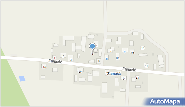 Zamość, Zamość, 5, mapa Zamościa