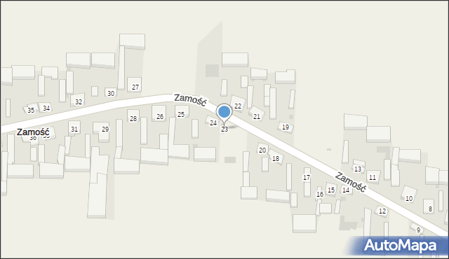 Zamość, Zamość, 23, mapa Zamościa