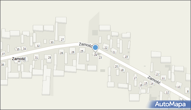 Zamość, Zamość, 24, mapa Zamościa