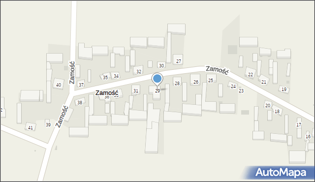 Zamość, Zamość, 29, mapa Zamościa