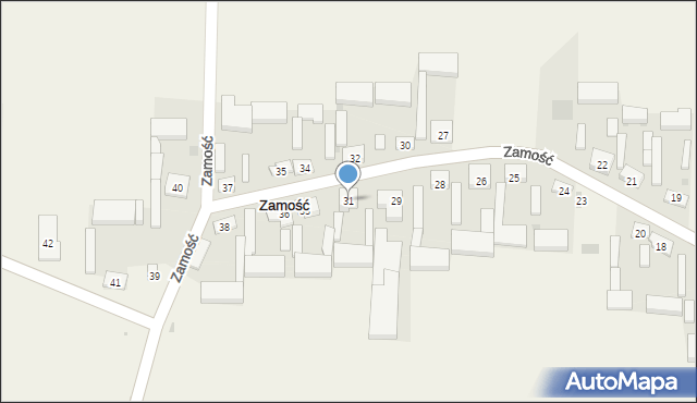 Zamość, Zamość, 31, mapa Zamościa