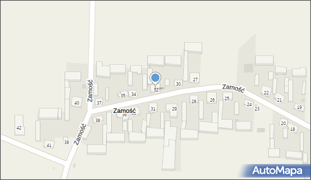 Zamość, Zamość, 32, mapa Zamościa