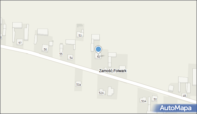 Zamość, Zamość, 52, mapa Zamościa