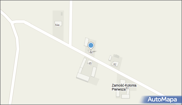 Zamość, Zamość, 64, mapa Zamościa