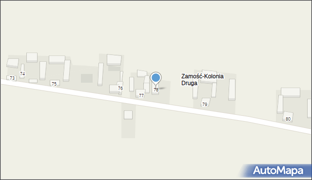 Zamość, Zamość, 78, mapa Zamościa